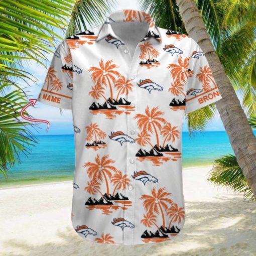 NFL Denver Broncos Palm Tree Tropical Summer Hawaiian Shirt