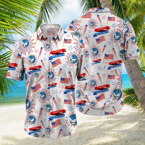 NFL Detroit Lions Grateful Dead Hawaiian Shirt, Grateful Dead Hawaiian Shirt