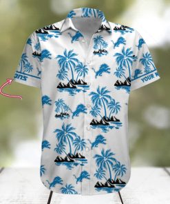 NFL Detroit Lions Palm Tree Tropical Summer Hawaiian Shirt