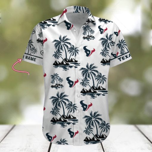NFL Houston Texans Palm Tree Tropical Summer Hawaiian Shirt