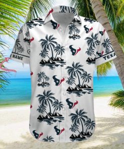 NFL Houston Texans Palm Tree Tropical Summer Hawaiian Shirt