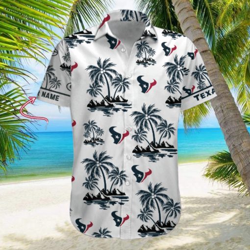 NFL Houston Texans Palm Tree Tropical Summer Hawaiian Shirt