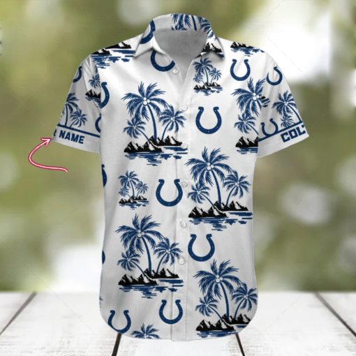 NFL Indianapolis Colts Palm Tree Tropical Summer Hawaiian Shirt