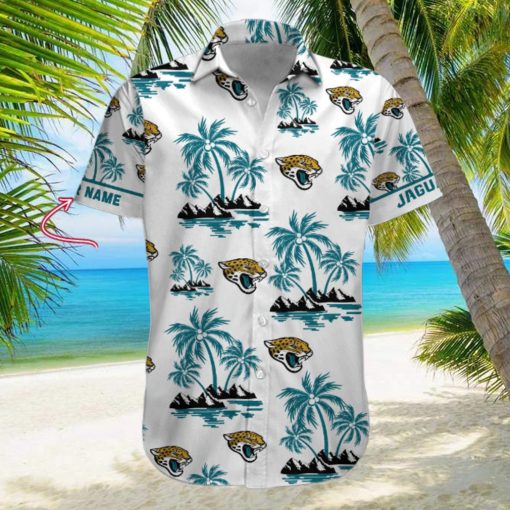 NFL Jacksonville Jaguars Palm Tree Tropical Summer Hawaiian Shirt