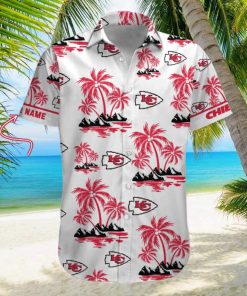 NFL Kansas City Chiefs Palm Tree Tropical Summer Hawaiian Shirt