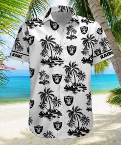 NFL Las Vegas Raiders Palm Tree Tropical Summer Hawaiian Shirt