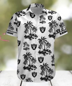 NFL Las Vegas Raiders Palm Tree Tropical Summer Hawaiian Shirt