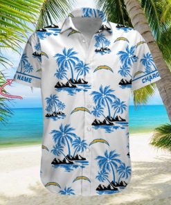 NFL Los Angeles Chargers Palm Tree Tropical Summer Hawaiian Shirt