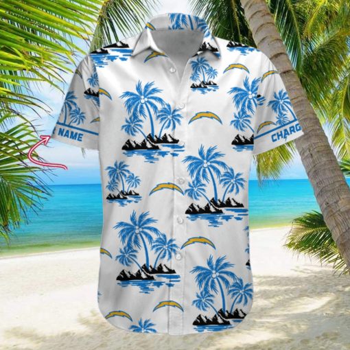 NFL Los Angeles Chargers Palm Tree Tropical Summer Hawaiian Shirt