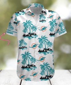 NFL Miami Dolphins Palm Tree Tropical Summer Hawaiian Shirt