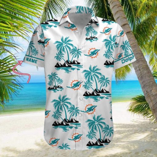 NFL Miami Dolphins Palm Tree Tropical Summer Hawaiian Shirt