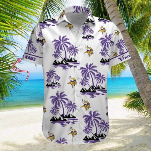 NFL Minnesota Vikings Palm Tree Tropical Summer Hawaiian Shirt