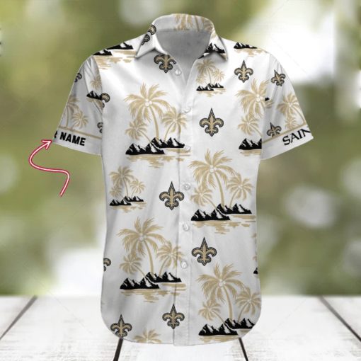 NFL New Orleans Saints Palm Tree Tropical Summer Hawaiian Shirt