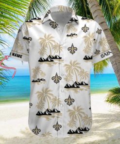 NFL New Orleans Saints Palm Tree Tropical Summer Hawaiian Shirt