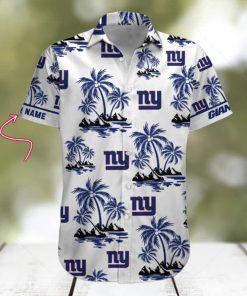 NFL New York Giants Palm Tree Tropical Summer Hawaiian Shirt