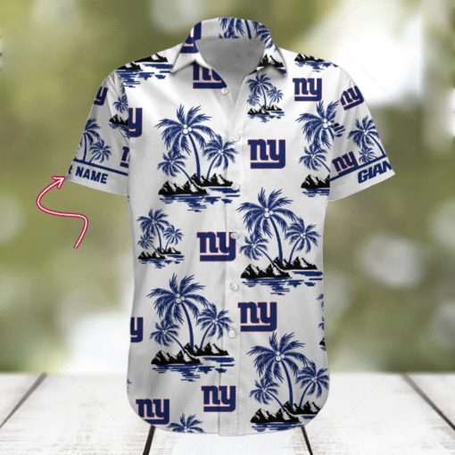 NFL New York Giants Palm Tree Tropical Summer Hawaiian Shirt