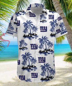 NFL New York Giants Palm Tree Tropical Summer Hawaiian Shirt