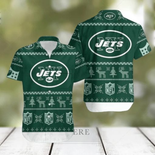 NFL New York Jets For Christmas Hawaiian Shirt And Shorts