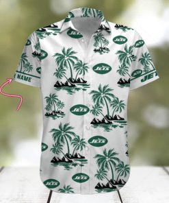 NFL New York Jets Palm Tree Tropical Summer Hawaiian Shirt