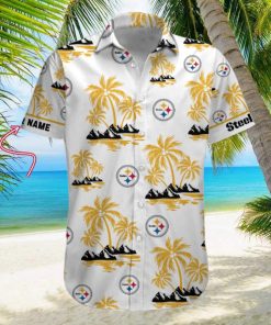 NFL Pittsburgh Steelers Palm Tree Tropical Summer Hawaiian Shirt