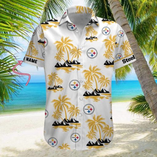 NFL Pittsburgh Steelers Palm Tree Tropical Summer Hawaiian Shirt