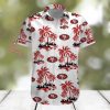 Wisconsin Sports Tropical Flower Hawaiian Shirt, Wisconsin Sports Hawaiian Shirt