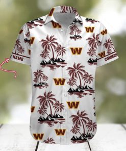 NFL Washington Commanders Palm Tree Tropical Summer Hawaiian Shirt