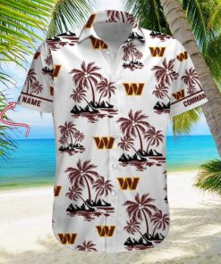 NFL Washington Commanders Palm Tree Tropical Summer Hawaiian Shirt