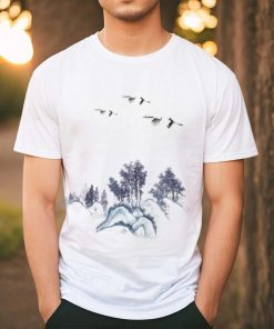 Nature in design printed t shirt
