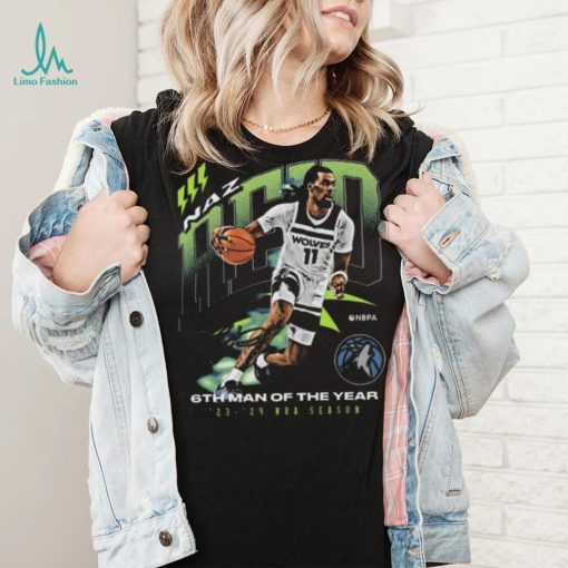Naz Reid Minnesota Timberwolves 2024 NBA 6th Man Award Signature shirt