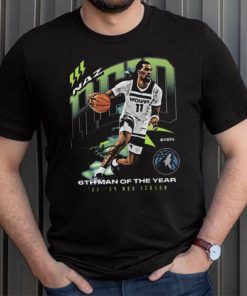 Naz Reid Minnesota Timberwolves 2024 NBA 6th Man Award Signature shirt