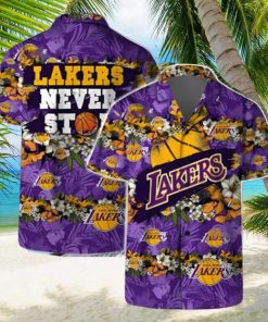 Never Stop Los Angeles Lakers Hawaiian Shirt