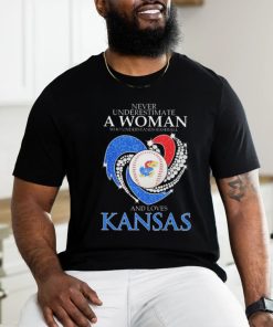 Never Underestimate A Woman Who Understands Baseball And Loves Kansas Jayhawks Heart Diamonds 2024 shirt, hoodie, sweater, long sleeve and tank top Never Underestimate A Woman Who Understands Baseball And Loves Kansas Jayhawks Heart Diamonds 2024 shirt
