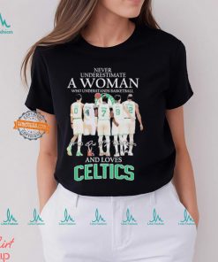 Never Underestimate A Woman Who Understands Basketball And Loves Celtics 2024 Shirt