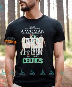 Never Underestimate A Woman Who Understands Basketball And Loves Celtics 2024 Shirt