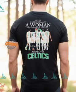 Never Underestimate A Woman Who Understands Basketball And Loves Celtics 2024 Shirt