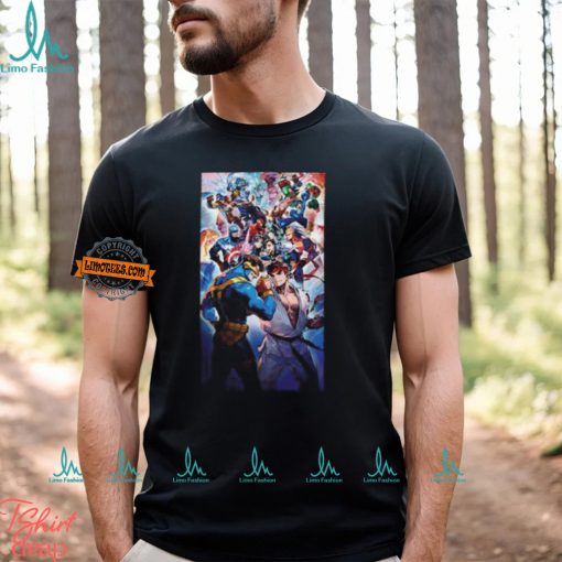 New Collab Game Marvel Versus Capcom Fighting Collection Arcade Classics Logo Unisex T Shirt