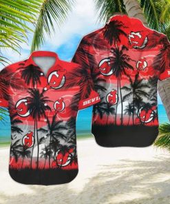 New Jersey Devils NHL Hawaii Coconut And Logo Full Printed Hawaiian Shirt