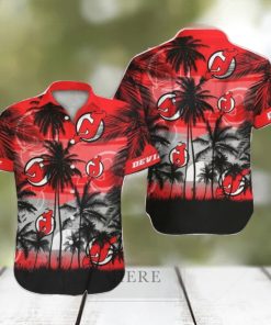 New Jersey Devils NHL Hawaii Coconut And Logo Full Printed Hawaiian Shirt