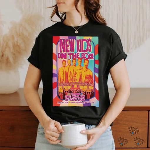 New Kids On The Block June 19 2024 Star Lake Burgettstown PA Poster shirt