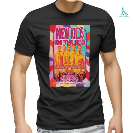 New Kids On The Block June 19 2024 Star Lake Burgettstown PA Poster shirt