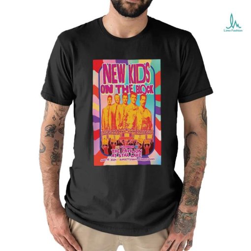 New Kids On The Block June 19 2024 Star Lake Burgettstown PA Poster shirt