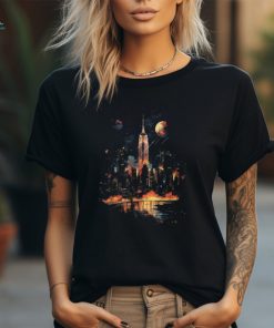 New York City Downtown Skyline Statue Of Liberty Nyc T Shirt