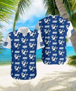 New York Giants Flower Hawaiian Shirt