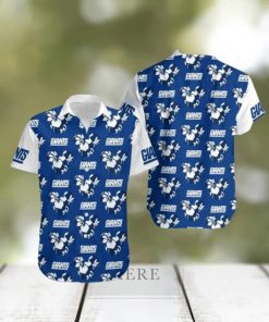 New York Giants Flower Hawaiian Shirt