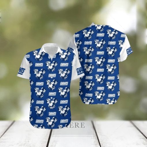 New York Giants Flower Hawaiian Shirt