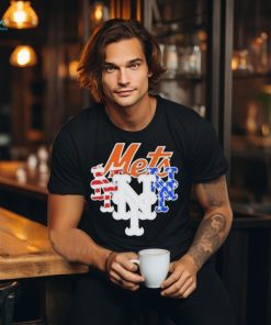 New York Mets America Flags Celebrating 4th Of July T Shirt