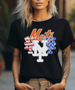 New York Mets America Flags Celebrating 4th Of July T Shirt