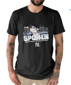New York Yankees Aaron Judge the Judge Has spoken single season al home run record shirt