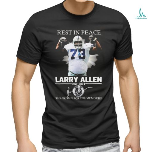 Nice Larry Allen Rest In Peace Thank You For The Memories Signatures To Fan 2024 shirt